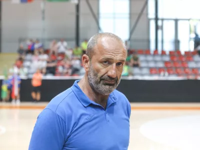 Dragan Adžić17.7.2024 pripravljalna tekma ženskih reprezentanc Slovenije in Brazilije - rokometFOTO: Luka Cjuha