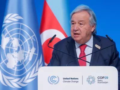 Secretary-General of the United Nations Antonio Guterres speaks during the Opening Ceremony of the United Nations climate change conference COP29 in Baku, Azerbaijan November 12, 2024. REUTERS/Maxim Shemetov