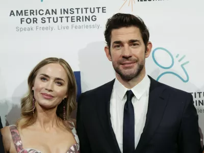 9/16/24, New York, New York, United StatesEmily Blunt, John Krasinski attends the American Institute for Stuttering Gala, held at 583 Park Avenue in New York City, New York, USA, Monday September 16, 2024.,,Image: 908834991, License: Rights-managed, Restrictions: Restrictions:Jennifer Graylock-Graylock.com, Model Release: no