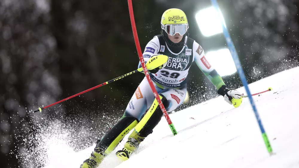 Neja Dvornik je na zadnjem slalomu svetovnega pokala v Saalbachu zasedla četrto mesto. Foto: AP