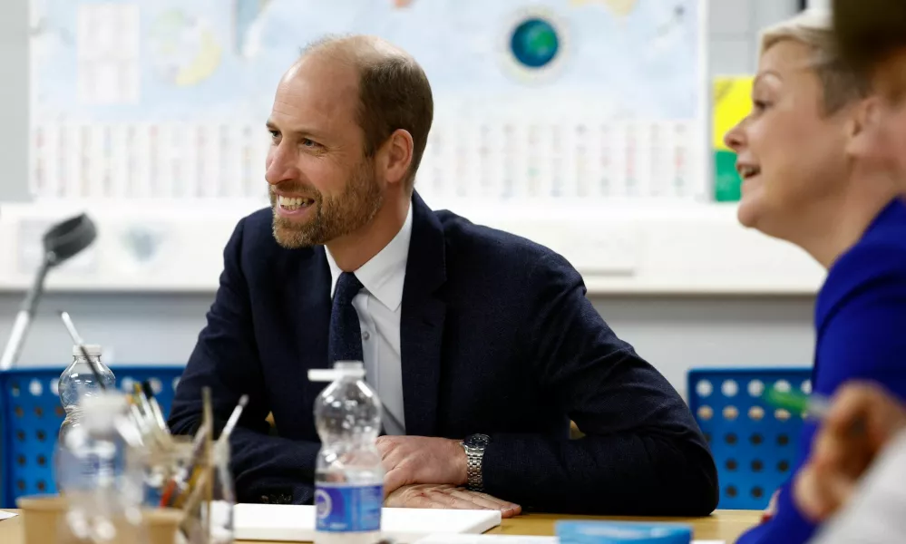 Britain's Prince William visits Simon Community in Belfast, Northern Ireland, November 14, 2024. REUTERS/Jason Cairnduff/Pool