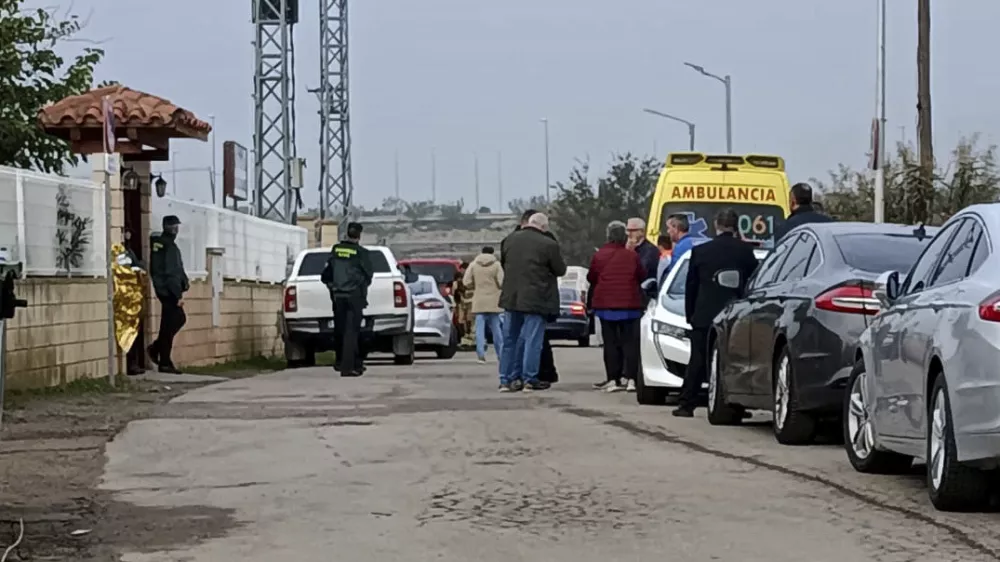 Relatives waiting for news outside the nursing home where least 10 people have died in a fire in Zaragoza, Spain, Friday, Nov. 15, 2024. (AP Photo/Ferran Mallol)