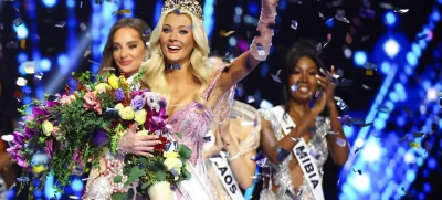 Miss Denmark Victoria Kjaer Theilvig waves after she is crowned Miss Universe during the 73rd Miss Universe pageant in Mexico City, Mexico, November 16, 2024. REUTERS/Raquel Cunha