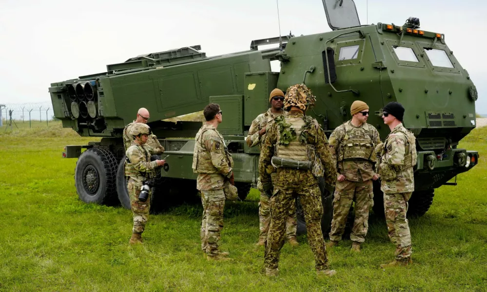 A M142 High Mobility Artillery Rocket System (HIMARS) takes part in a military exercise near Liepaja, Latvia September 26, 2022. REUTERS/Ints Kalnins