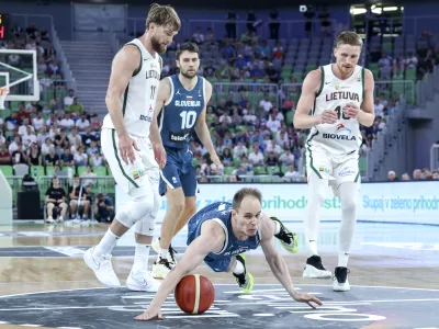 Klemen Prepelič- 25.06.2024 - zadnja pripravljalna tekma moške reprezentance Slovenije proti Litvi. Košarka Slovenija: Litva //FOTO: Jaka Gasar