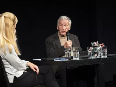 18.11.2024 Costa-Gavras, masterclass v Slovenski Kinoteki.FOTO: Nik Erik Neubauer