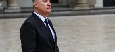 President of Croatia Zoran Milanovic arrives for Arraiolos Group summit at a landmark Wawel castle yard in an Old Town of Krak?w, Poland on October 11, 2014. (Photo by Dominika Zarzycka/Sipa USA)