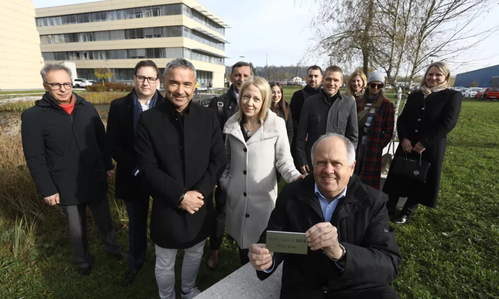 Podjetje Hyla je najprej dobilo naziv osrednjeslovenska, nato pa še zlata gazela za leto 2024. Foto: Luka Cjuha