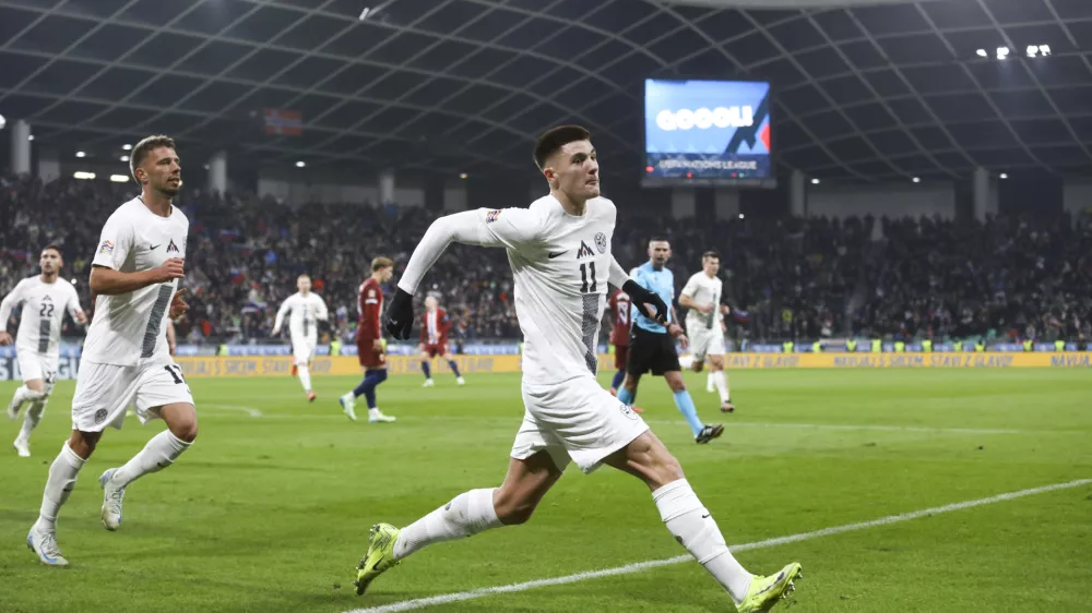 Benjamin Šeško14.11.2024 - nogomet - liga narodov Slovenija – Norveška - stadion StožiceFOTO: LUKA CJUHA