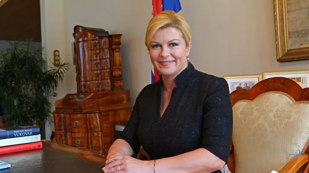 ﻿- 21.06.2017 - Kolinda Grabar-Kitarović, predsednica Republike Hrvaške - hrvaška predsednica od 18. februarja2015//FOTO: Tomaž SkaleOPOMBA: DNEVNIKOV OBJEKTIV - INTERVJU 2017