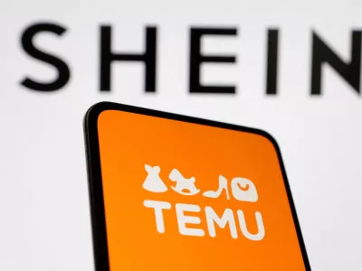 FILE PHOTO: Shein and Temu logos are seen in this illustration taken August 22, 2024. REUTERS/Dado Ruvic/Illustration/File Photo