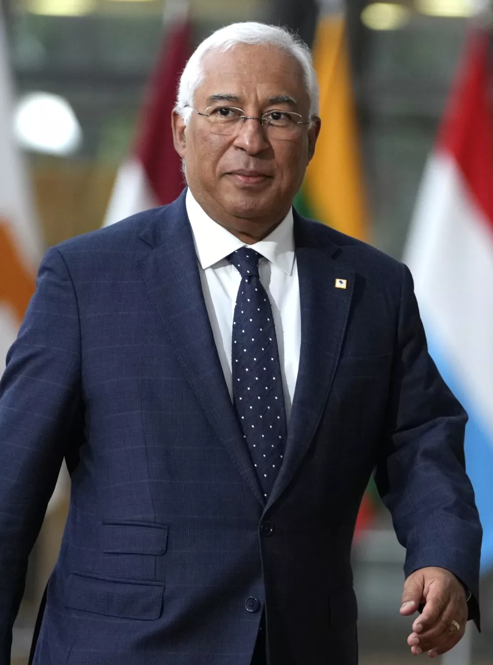 Portugal's Prime Minister Antonio Costa arrives for an EU summit at the European Council building in Brussels, Thursday, Oct. 26, 2023. Portuguese state prosecutor says police have arrested the chief of staff of Prime Minister Antonio Costa on Tuesday Nov. 7, 2023 while making multiple raids of public buildings and other properties as part of a widespread corruption probe. An investigative judge issued arrest warrants for Vitor Escaria, Costa's chief of staff, the mayor of Sines, and three other people. (AP Photo/Virginia Mayo)