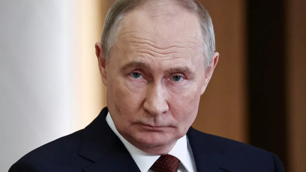 Russian President Vladimir Putin attends a press conference following the Collective Security Treaty Organisation (CSTO) summit in Astana, Kazakhstan, November 28, 2024. Sputnik/Mikhail Tereshchenko/Kremlin via REUTERS ATTENTION EDITORS - THIS IMAGE WAS PROVIDED BY A THIRD PARTY.