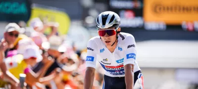 Francija, Grenoble.Kolesarska dirka po Franciji, 17. etapa, Saint-Paul-Trois-Chateaux - Superdevoluy (177,8 km).Belgijec Remco Evenepoel (Soudal Quick-Step).