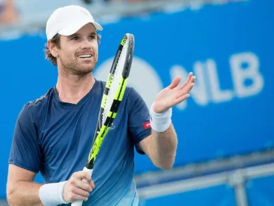 Blaz Kavcic (SLO) play against Evgeny Karlovskiy (RUS) at ATP Challenger Zavarovalnica Sava Slovenia Open 2017, on August 8, 2017 in Sports centre, Portoroz/Portorose, Slovenia. Photo by Urban Urbanc / Sportida