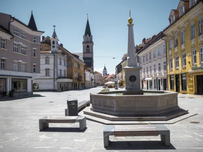 Center of Kranj town, Slovenia