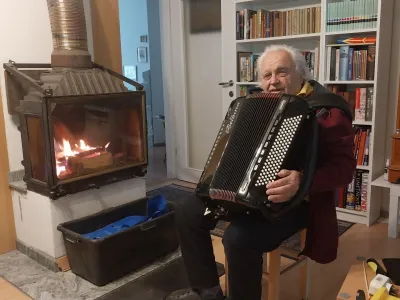 Poleg gora je bila ves čas velika ljubezen Petra Mucka glasba. Foto: Vesna Levičnik