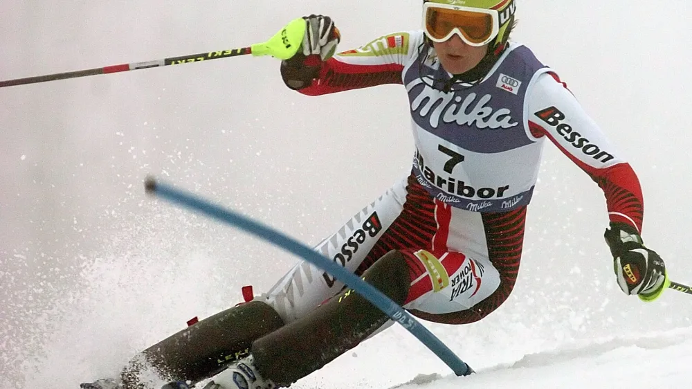 zmagovalka slaloma Marlies Schild (Avt), slalom - 42. Zlata lisica 2006 - svetovni pokal - žensko alpsko smučanje, Maribor, //FOTO: Jaka Adamič<br><br>OPOMBA: ZA OBJAVO V ČASOPISU DNEVNIK