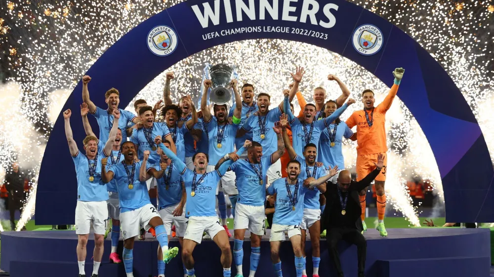 Manchester City je drugič igral v finalu in prvič dvignil pokal zmagovalca lige prvakov.