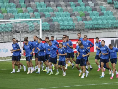 -12.06.2023 - Trening slovenske nogometne reprezentance v Stožicah //FOTO: Jaka Gasar