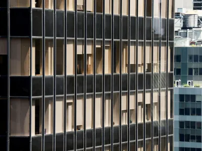 FILE PHOTO: The front of an office building is seen in New York City, U.S., July 7, 2023. REUTERS/Amr Alfiky/File Photo