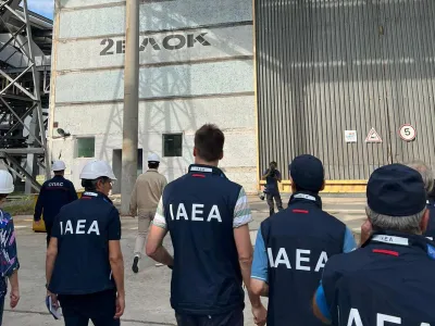 Members of the International Atomic Energy Agency (IAEA) expert mission, led by IAEA Director-General Rafael Mariano Grossi, visit the Russian-controlled Zaporizhzhia Nuclear Power Plant in the course of Ukraine-Russia conflict outside Enerhodar in the Zaporizhzhia region, Ukraine, September 1, 2022. D. Candano Laris/International Atomic Energy Agency (IAEA) /Handout via REUTERS THIS IMAGE HAS BEEN SUPPLIED BY A THIRD PARTY. MANDATORY CREDIT. NO RESALES. NO ARCHIVES.