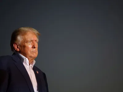 FILE PHOTO: Former U.S. President Donald Trump holds a rally ahead of the midterm elections, in Mesa, Arizona, U.S., October 9, 2022. REUTERS/Brian Snyder/File Photo