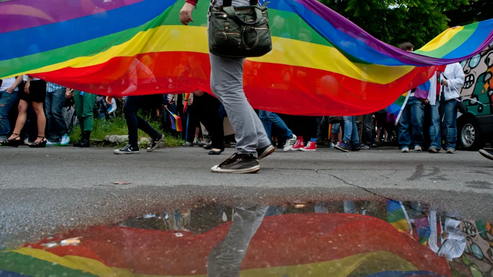 - Parada ponosa 2012 - pod geslom Naprej v srednji vek  //FOTO: Tomaž Zajelšnik