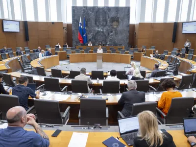 Ljubljana, DZ.<br>Nadaljevanje redne seje DZ, na kateri so obravnavali predlog novele gradbenega zakona, predlog o spremembi zakona o verski svobodi, predlog o dopolnitvi zakona o KGZS in predlog novele zakona o zasciti zivali.