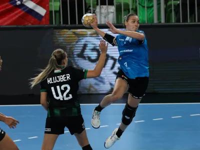 - Daria Dmitrieva- 23.09.2023 – rokomet - Krim Mercator: Ferencvaros, liga prvakinj, 3. krog: skupina B //FOTO: Bojan Velikonja