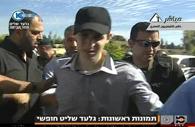 Izpuščeni izraelski vojak Gilad Šalit.