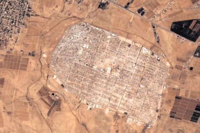 Sirsko begunsko taborišče  Zaatari, Jordanija