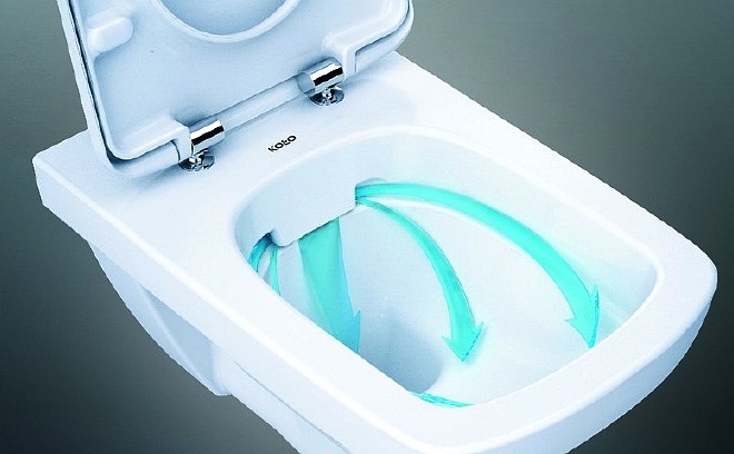 Nova dimenzija higiene v kopalnici: straniščna školjka brez roba KOLO Rimfree  