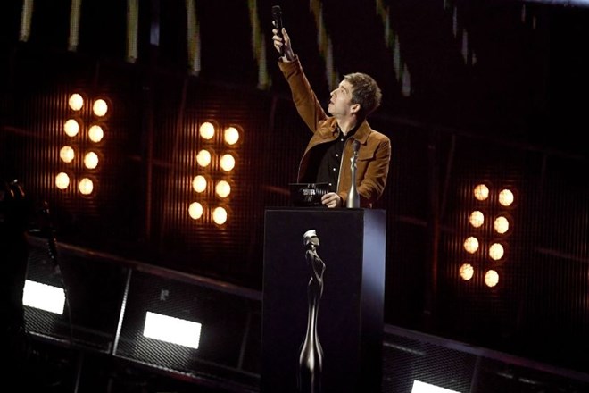 Noel Gallagher je podelil brita za album leta, za katerega je bil razglašen Blackstar Davida Bowieja. (Foto: Reuters)