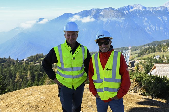 #foto Na Veliki planini smo preverili potek gradnje nove šestsedežnice
