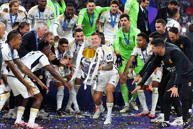 Real Madrid do 15. naslova evropskega klubskega prvaka