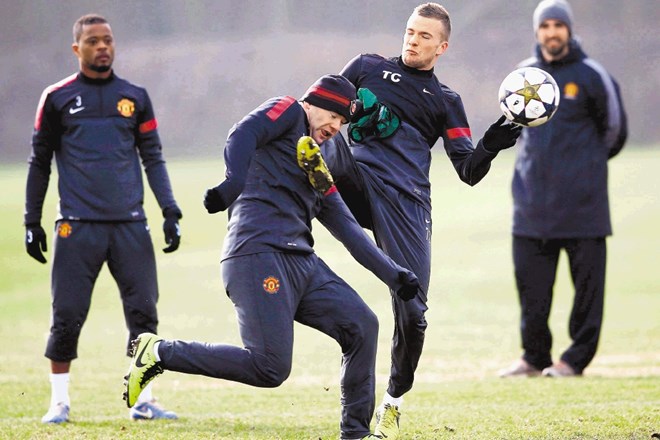 Nogometaši Manchester Uniteda so bili bojeviti že na treningu. 