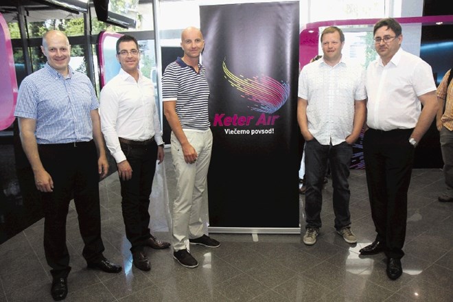 Bilo je nekoč. Lastniki Keter Groupa (Marjan Kolar je prvi z desne) so leta 2011 ustanovili tudi telekomunikacijsko podjetje...