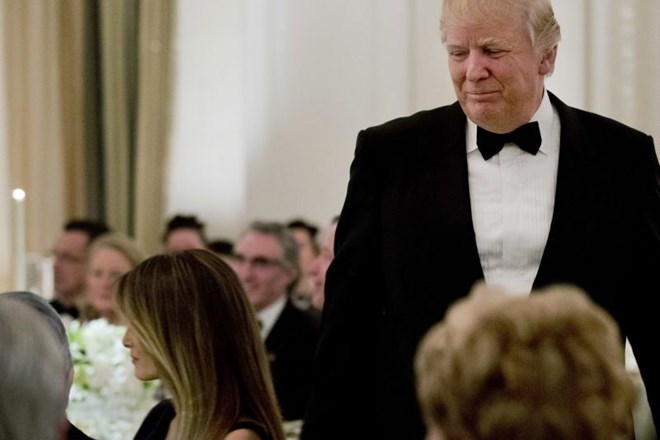 Prva dama ZDA Melania Trump si je od moža prislužila pohvalo, da je vse imenitno organizirala. AP