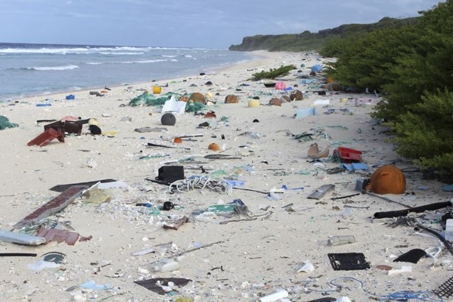 Na neposeljenem otoku Henderson skoraj 38 milijonov kosov plastičnih odpadkov