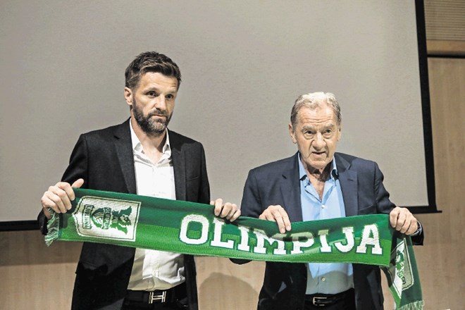Milan Mandarić (desno) je 2. junija za trenerja Olimpije ustoličil Igorja Bišćana, ki nima ustrezne licence.