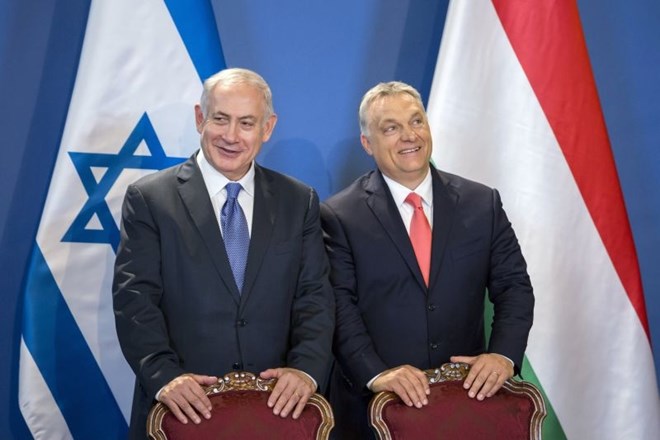 Izraelski in madžarski premier.