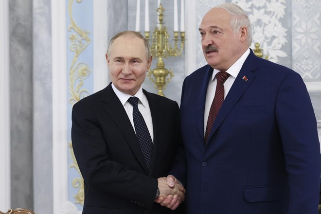 Putin z Lukašenkom o utrjevanju odnosov in varnostnih vprašanjih