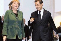 Merklova in Sarkozy dosegla dogovor o nujnosti dokapitalizacije evropskih bank