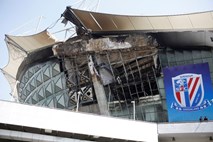 Na Kitajskem požar uničili del stadiona Tevezovega kluba