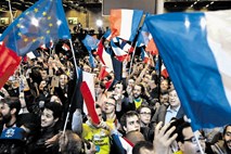 7. maja se bosta za predsedniški položaj v Franciji udarila Macron in Le Penova