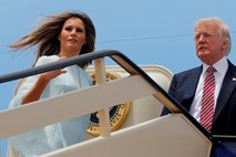Melania Trump med obiskom v Izraelu  hladno odrinila soprogovo roko 