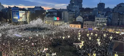 Thousands of people fill the streets as they protest against government policies, corruption and the negligence which they blame for the deaths of the victims in the Novi Sad railway station disaster in November, in Belgrade, Serbia, December 22, 2024. REUTERS/Branko Filipovic