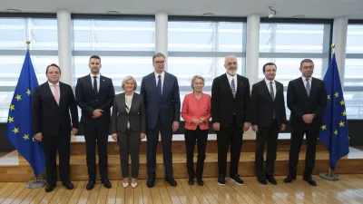 Belgija, Bruselj.Sestanek voditeljev drzav zahodnega Balkana s predsednico Evropske komisije Ursulo von der Leyen.