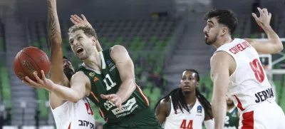 Jaka Blažič30.10.2024 - Košarka evropski pokal - Cedevita Olimpija - HapoelFOTO: LUKA CJUHA